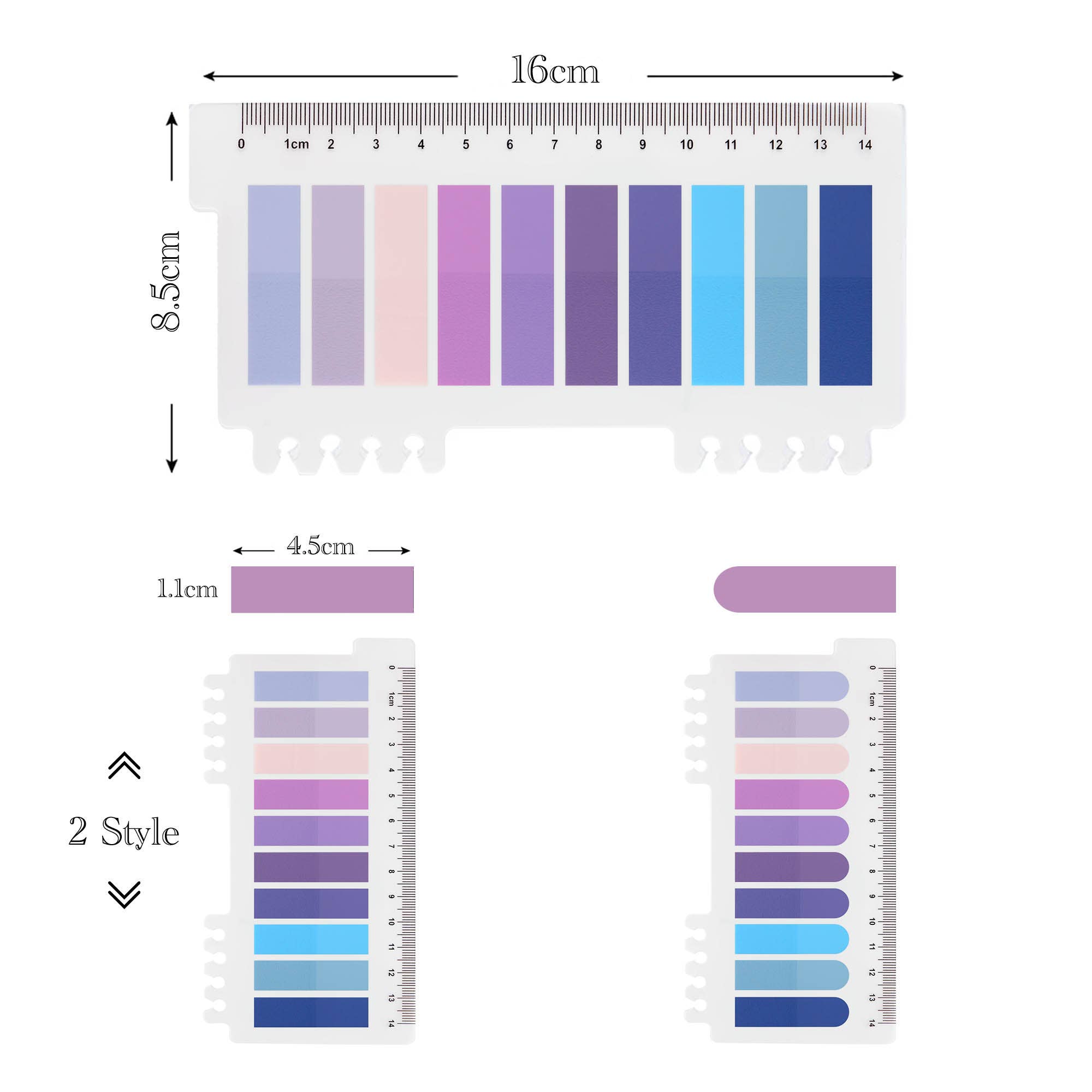 Ordinate - Wholesale Sticky Notes - Mystic Purple Self-Adhesive Sticky Notes Tabs9