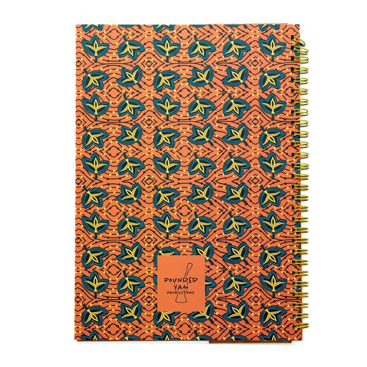 Pounded Yam Productions - Wholesale Notebook - African Print Soft Cover Spiral Notebook - Fans2