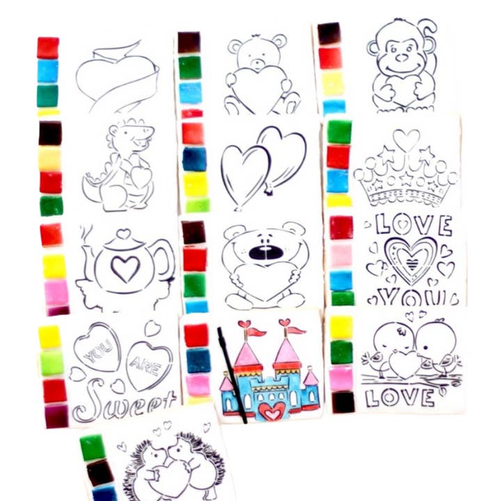 Valentine's Day Paint Your Own Cookies for wholesale by Sweet Sanctions LLC