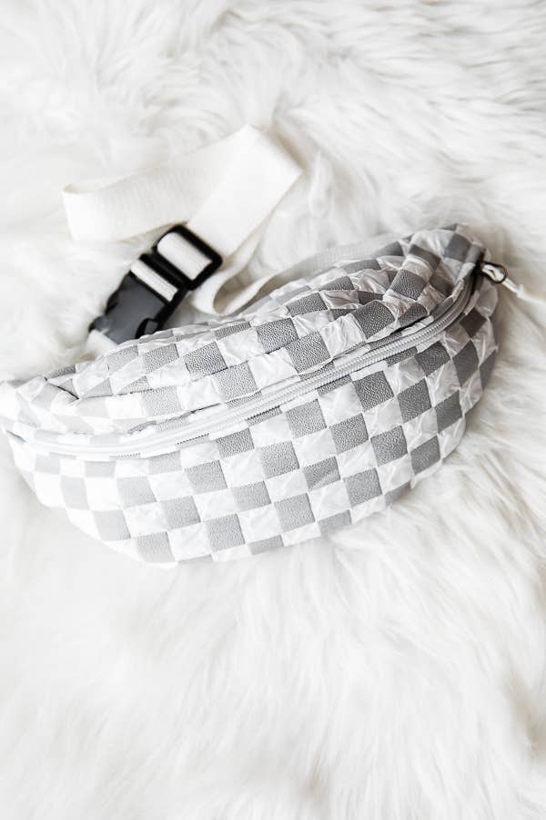 1st Allie - Wholesale Belt Bag - Women's - Checkered Nylon Crossbody Fanny Pack Bum Bag11