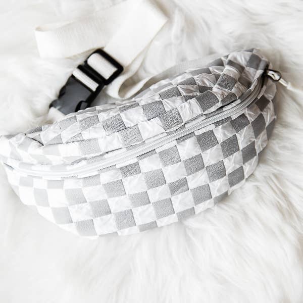 1st Allie - Wholesale Belt Bag - Women's - Checkered Nylon Crossbody Fanny Pack Bum Bag11
