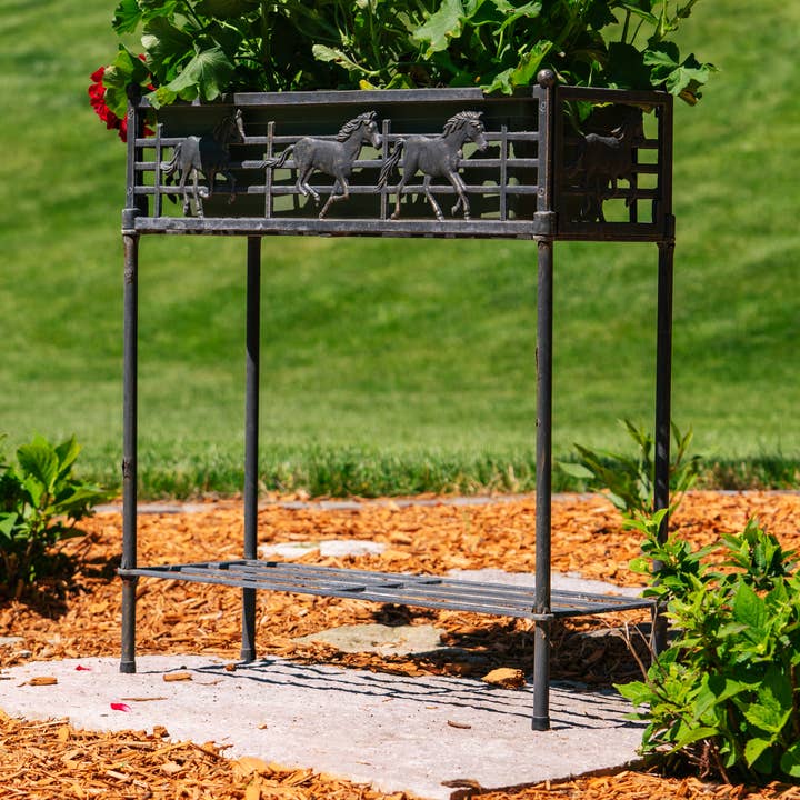 Horse Flower Box Stand for wholesale by Painted Sky Designs