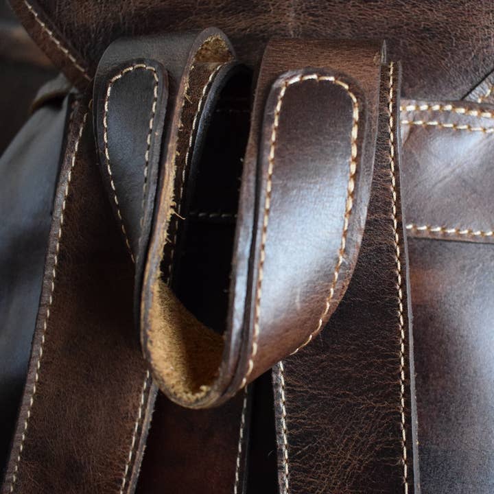 Cuirage - Wholesale Backpack - Men's - MEN'S LEATHER BACKPACK - THE CHEVRON5