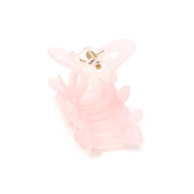 Inca UK – wholesale Hair clip – Women’s – Pale baby pink flower clamp 7cm3