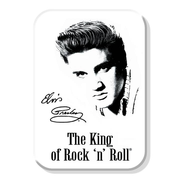 Desperate Enterprises - Wholesale Magnet - Magnet: Elvis - Signature Metal wrapped with printed media