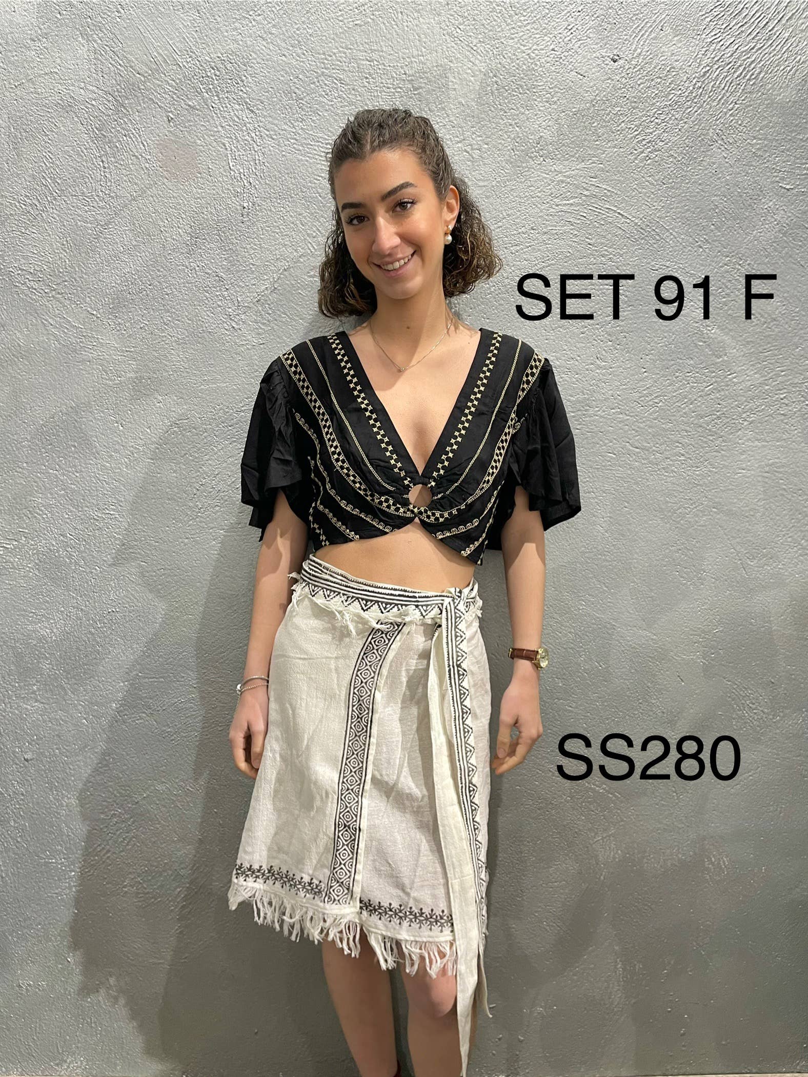 DEEPTI SC – wholesale Top & skirt set – Women's – 100% Cotton Wrap Skirt - SS2800