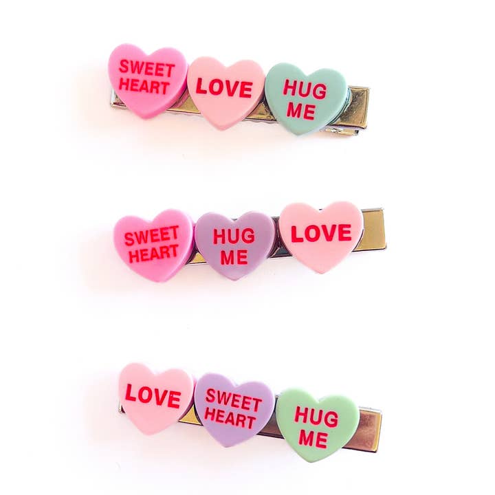 Haarspange mit Herzmotiv zum Valentinstag für Mädchen für den Großhandel von Ava Bowtique