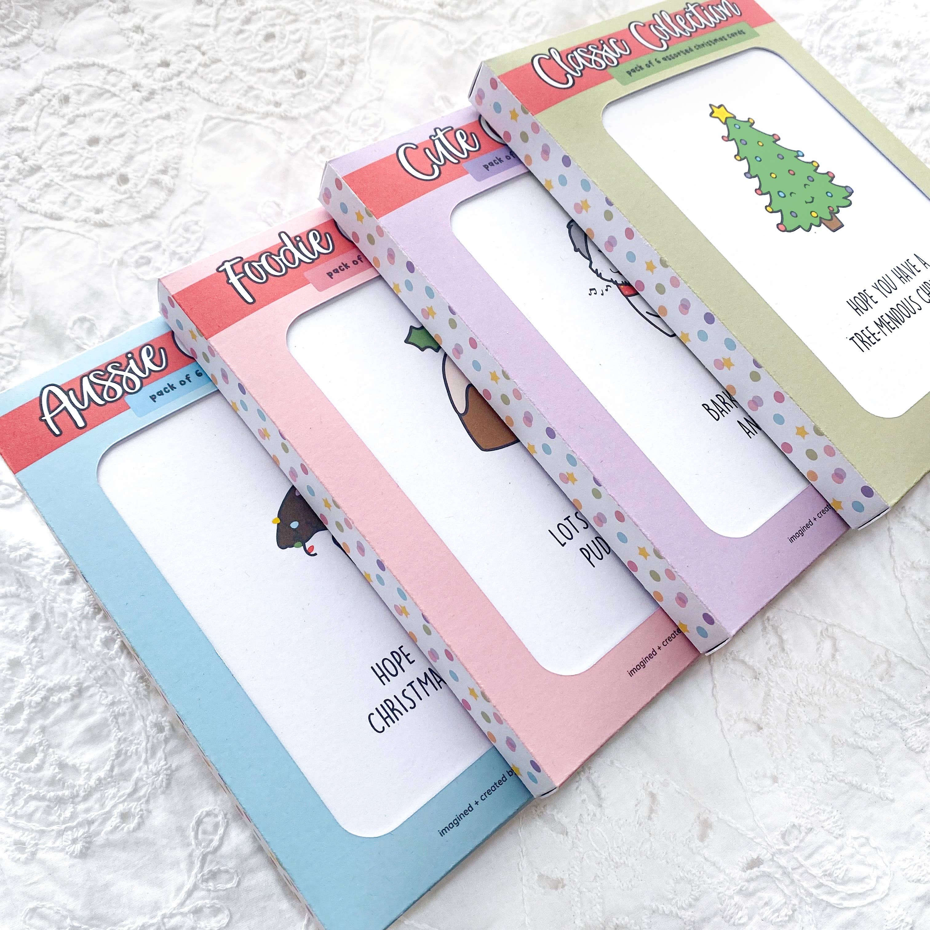 Hey Hunny - Vente Cartes de Noël - Coffret de Cartes de Noël : Collection Gourmande | 6 Cartes2