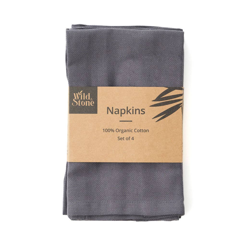 Wild and Stone – wholesale Dinner & cloth napkin – Organic Cotton Napkins - Set of 46
