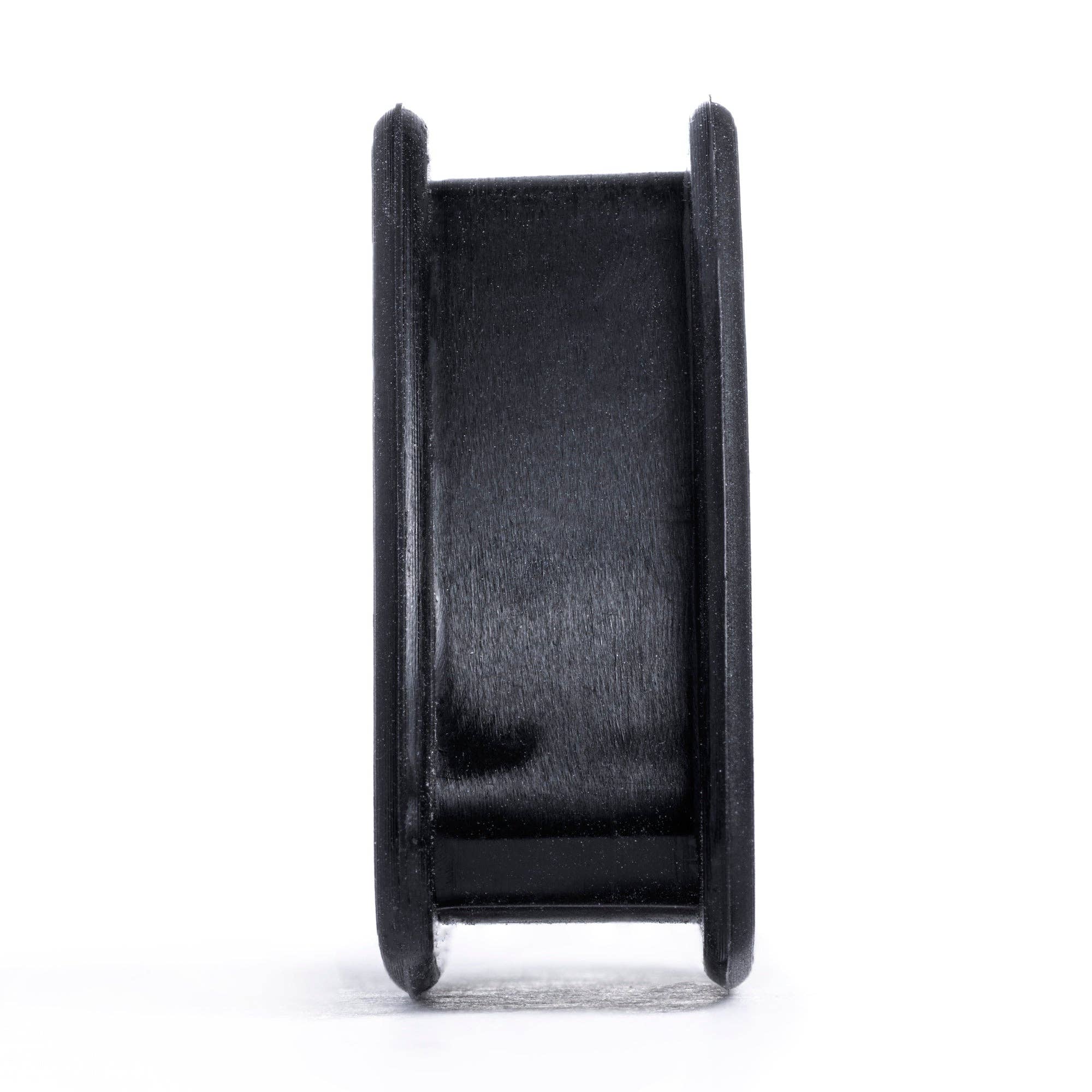 Custom Plugs - Wholesale Gauge/Plug Earrings - Black Triangle Silicone Tunnel / Plug / Gauge2