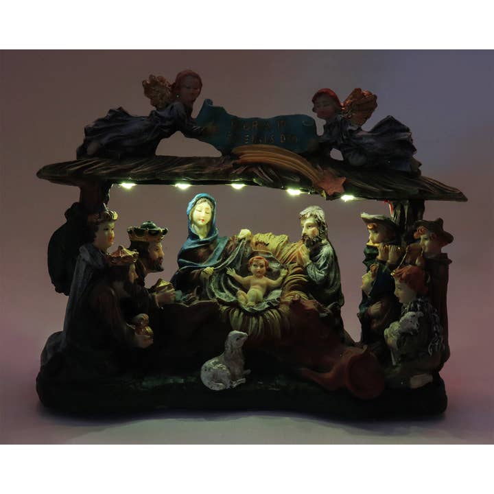 Top Treasures – wholesale Nativity scene decor – Lighted Christmas Village Nativity Scene4
