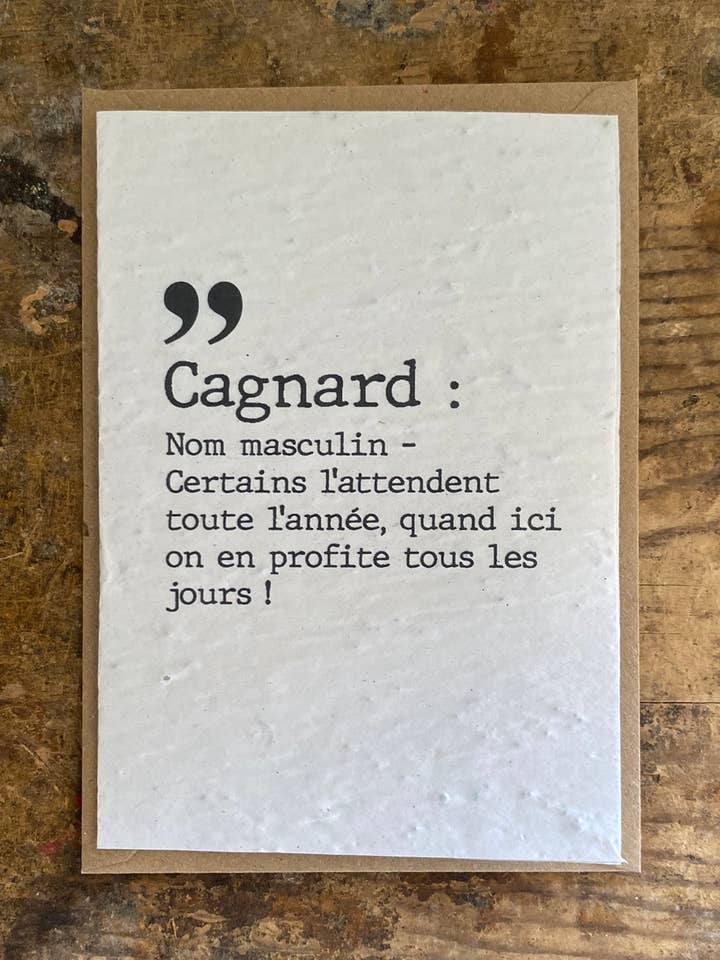 Plant card - Cagnard for wholesale by Bibiche Raconte Des Salades