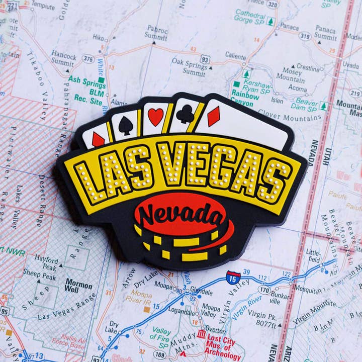 Las Vegas PVC Fridge Magnet for wholesale by Vagabond Heart