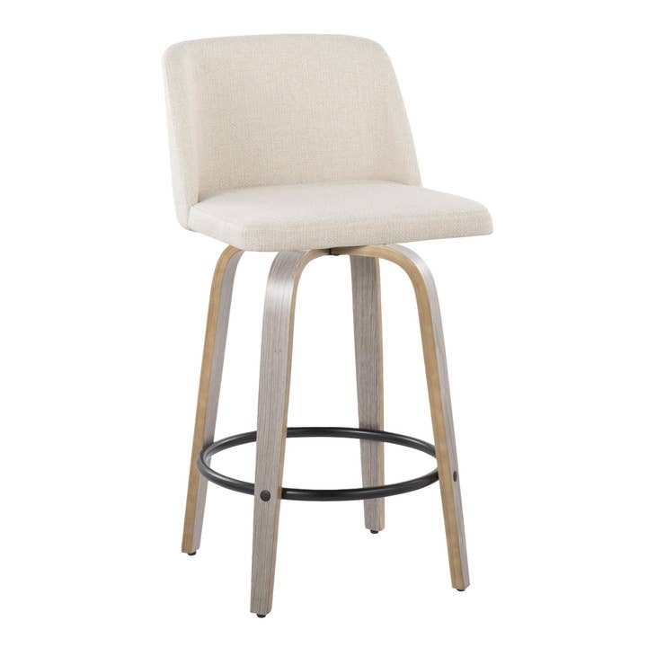 LumiSource and Grandview Gallery - Wholesale Stool - Toriano 26" Fixed Height Counter Stool Q - Set of 21