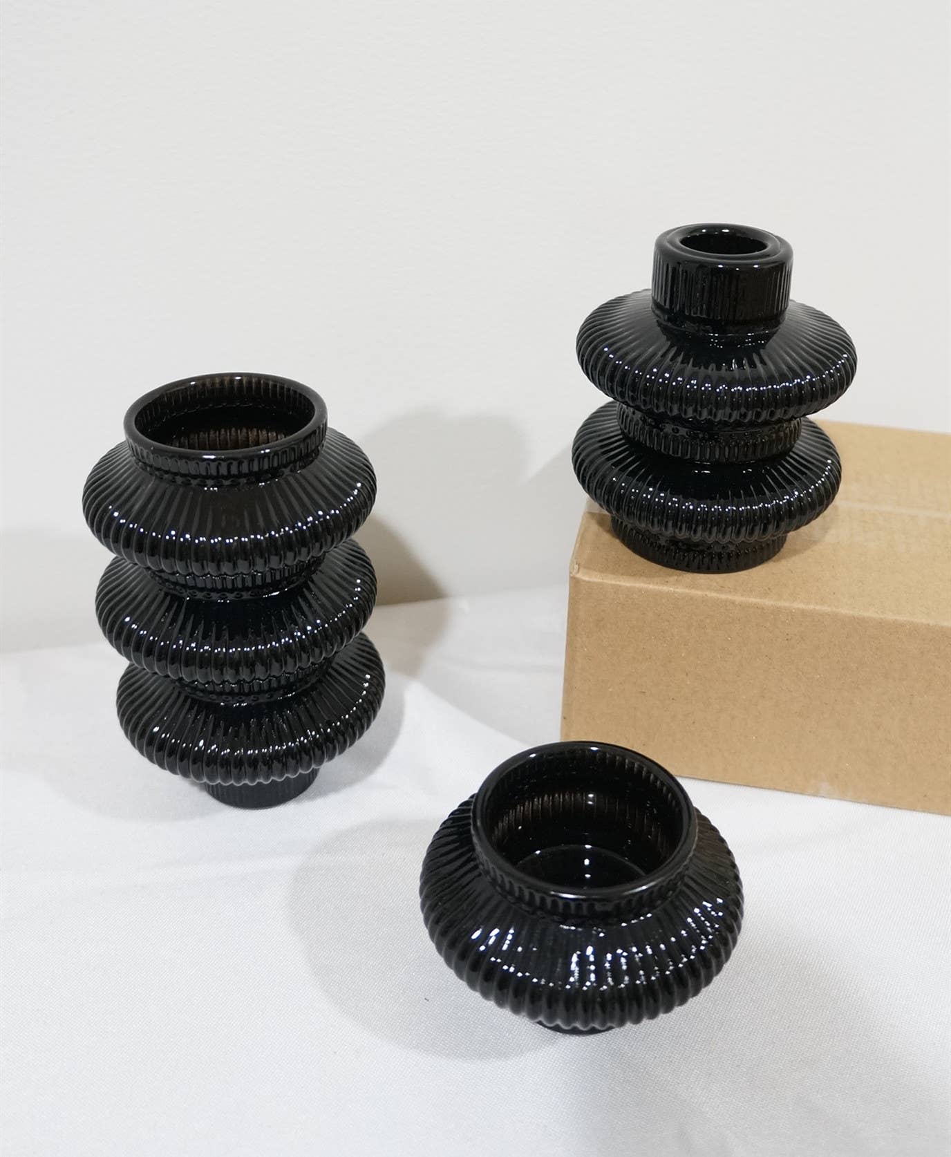 Sweet Home Deco - Vente Bougeoirs - Porte-bougies empilables pour bougies effilées et chauffe-plat19