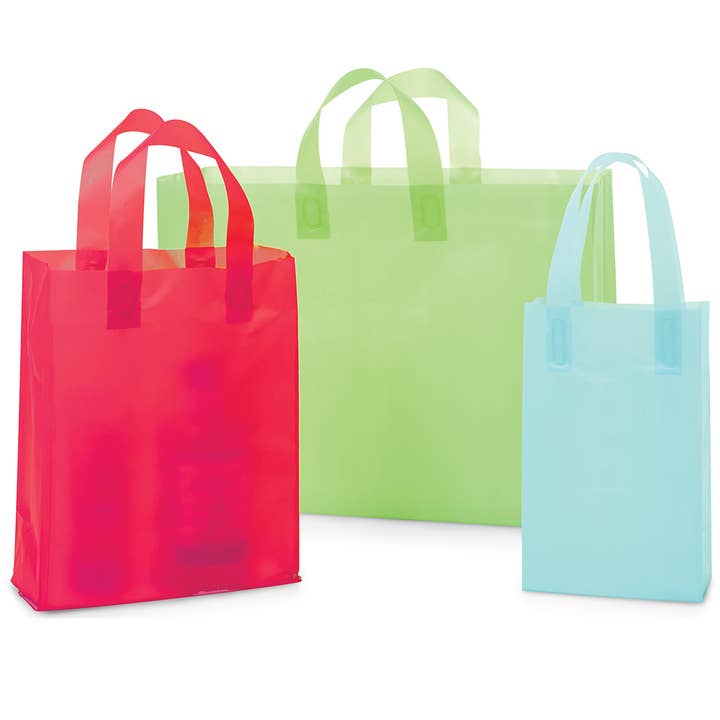 Nashville Wraps - Wholesale Gift Bag - Frosted Color Plastic Gift Bags
