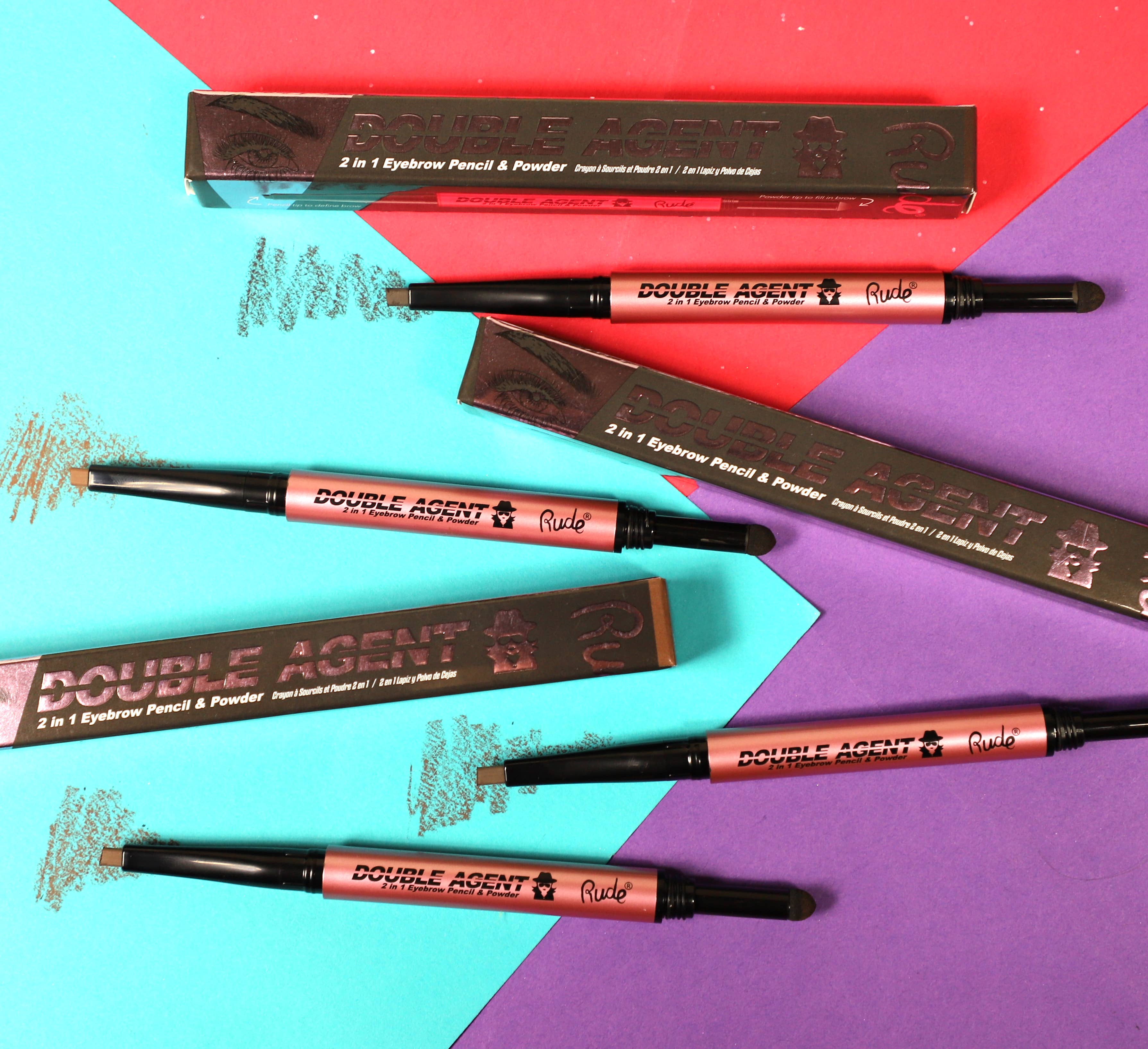 Rude Cosmetics – Engroshandel Øjenbrynsblyant – Dobbelt Agent 2 i 1 Øjenbryn Blyant & Pulver4