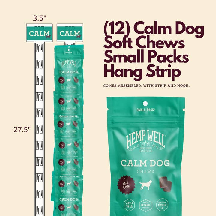 Hemp Well - Wholesale Pet Treats - Dog - Hemp Well Calm Dog Soft Chews - 8 count