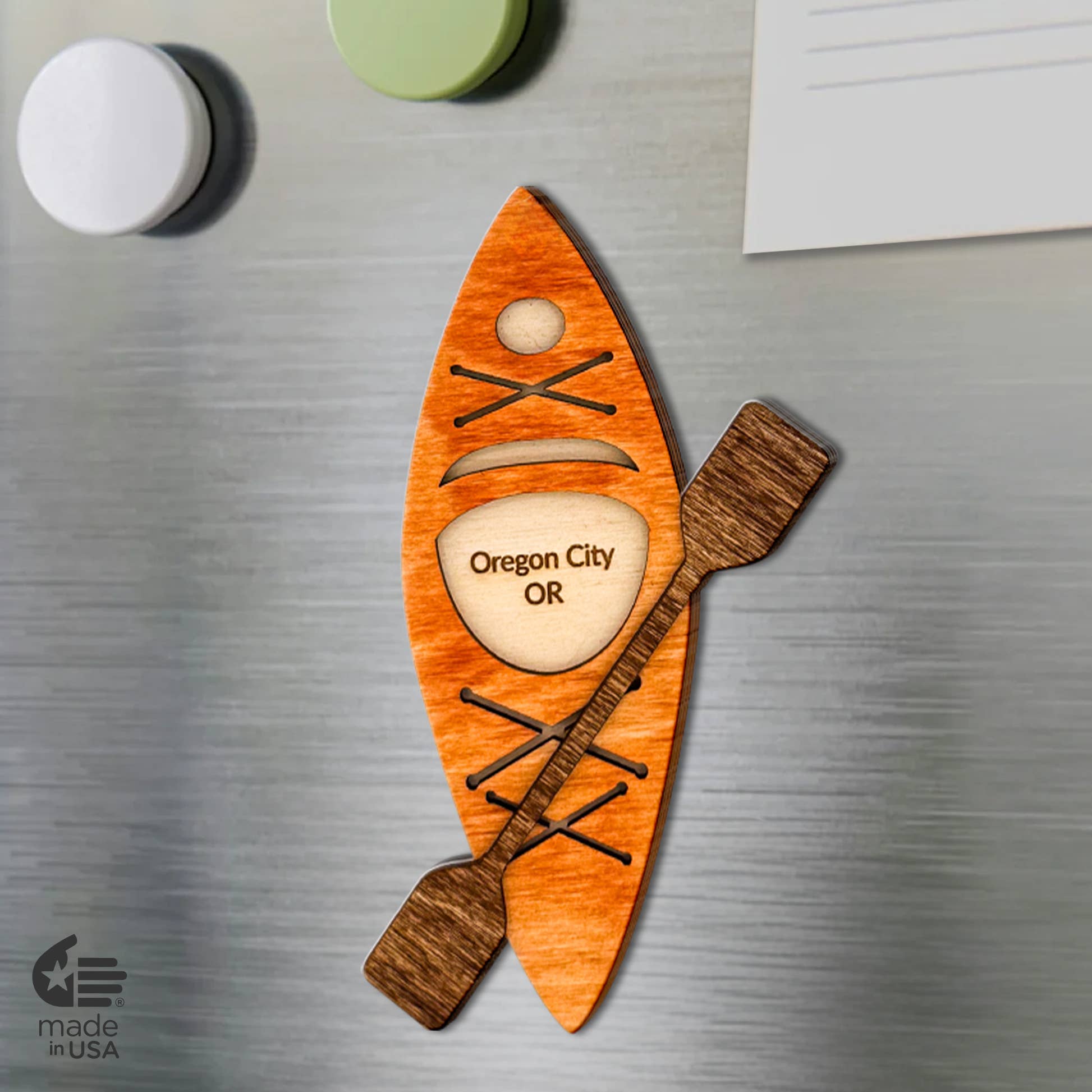 Bloom & Wander – wholesale Magnet – Kajakmagnet - Strand, Kust, Hav | Tillverkad i USA1