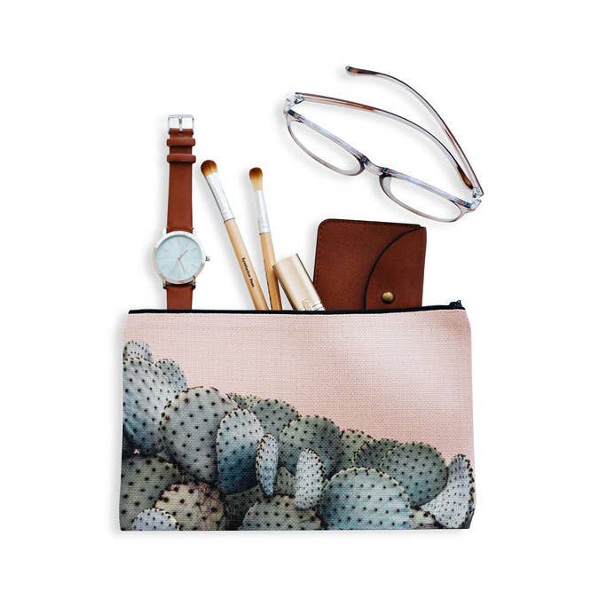 Prickly Pear Blush Pouch, Father's Day Gift, Fourth of July, for wholesale by AURE