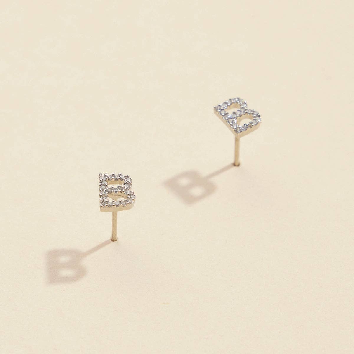 Lilla Haven - Wholesale Stud/Post Earrings - Initial Letter Stud Earrings – 12 Pack Bundle in Gold or Silver27