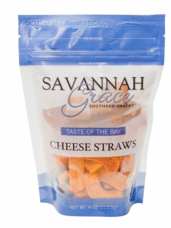 Taste of the Bay Cheese Straws 4 oz Bag for wholesale by Integrity Food Group