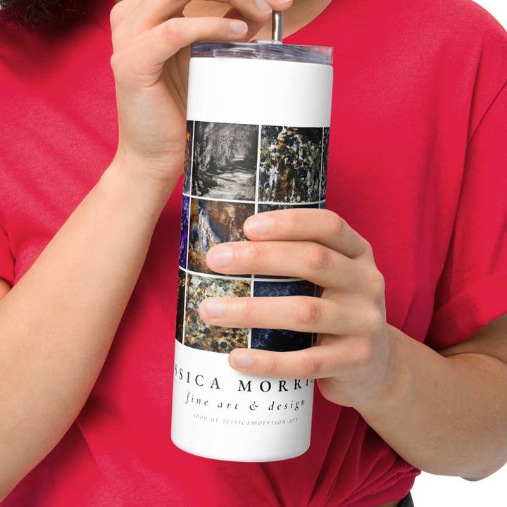 Jessica Morrison Collection Stainless Steel Tumbler for wholesale by Jessica Morrison Fine Art & Design