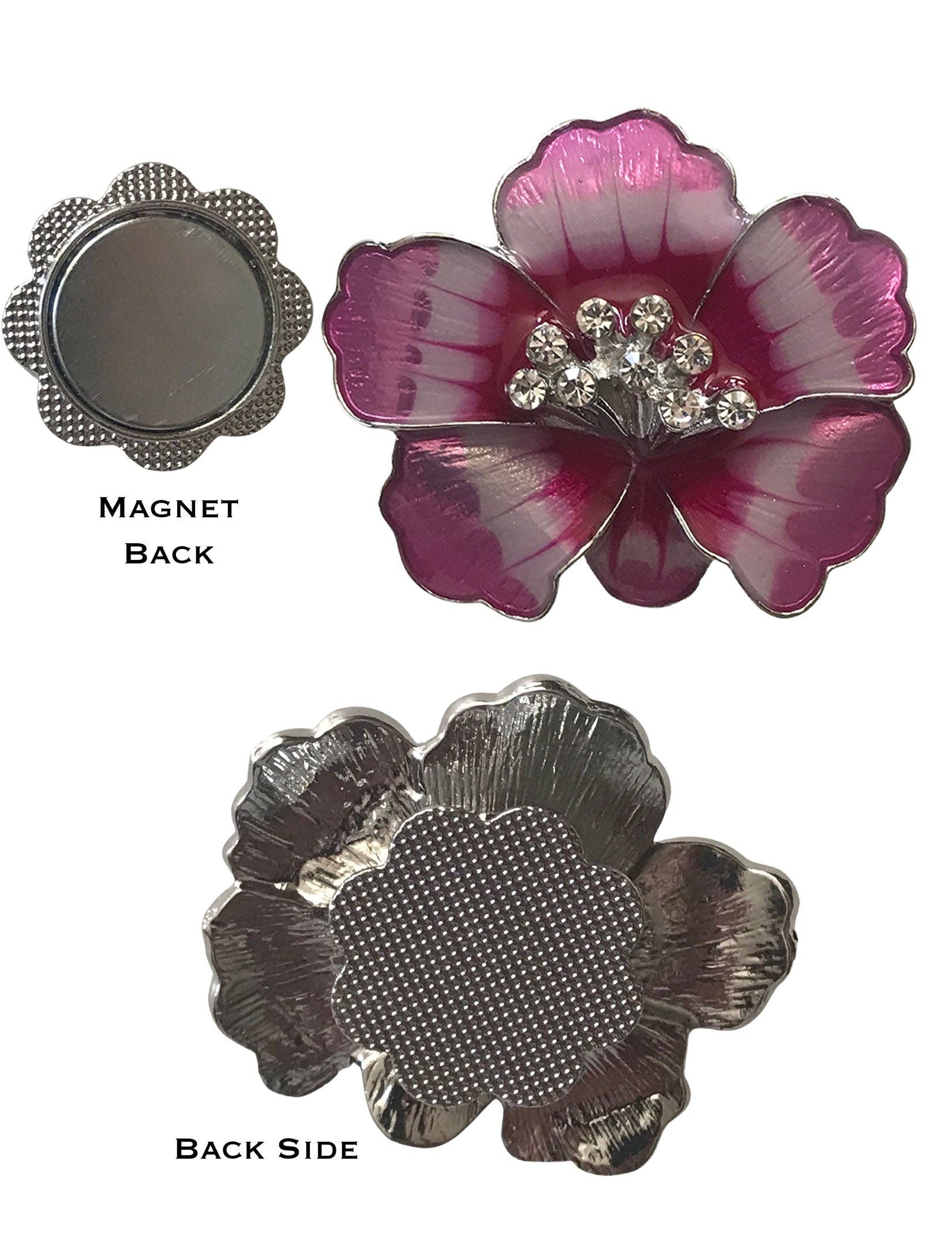The Magic Scarf Company - Vente Broches - 3700 - Broches fleuries magnétiques24