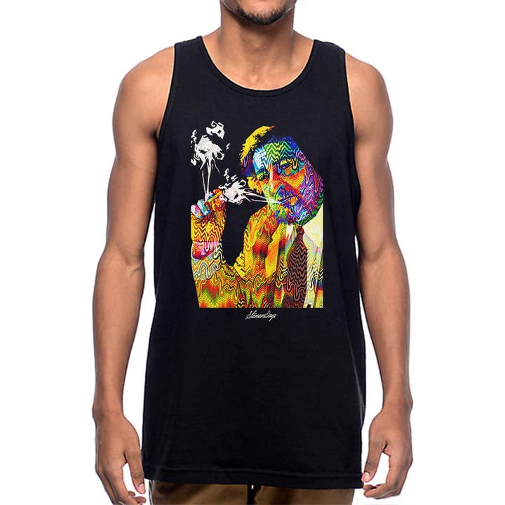 Mens Pop Art Jack Tank Top for wholesale by StonerDays Apparel