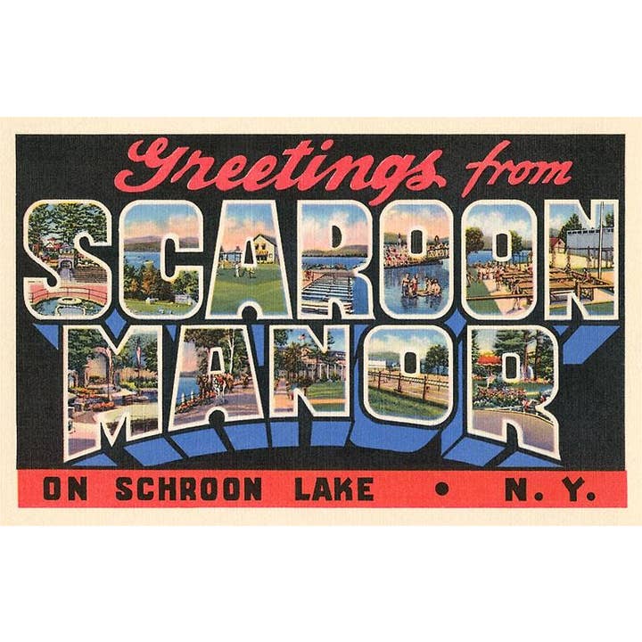 Found Image Press - Wholesale Magnet - Magnet NS-743 Greetings from Scaroon Manor, New York