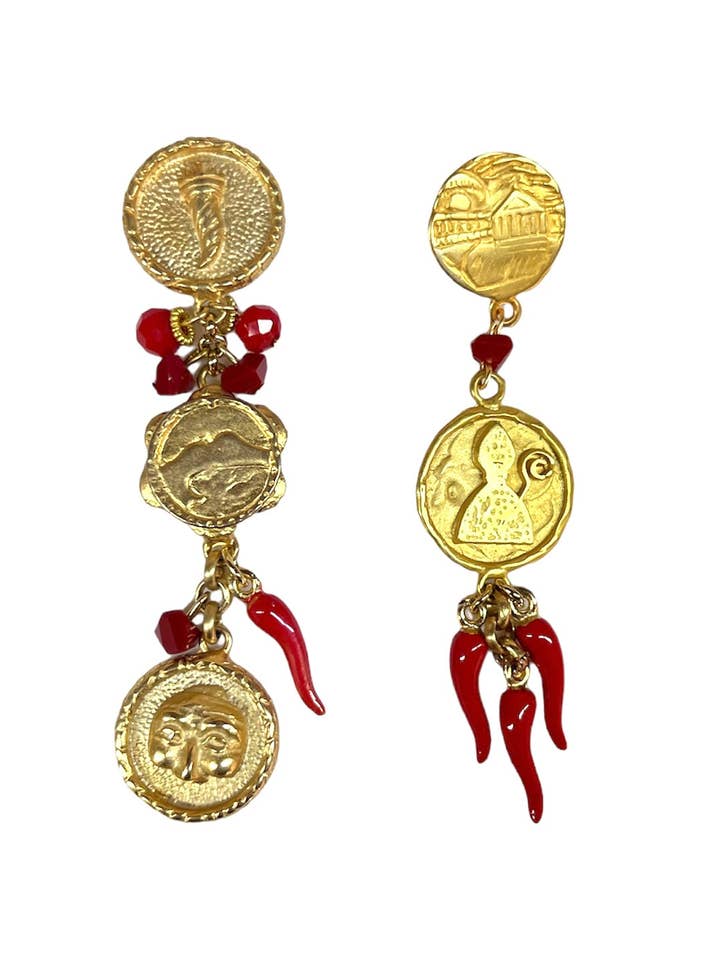 Napoli Charm Earrings for wholesale by DITTA Alessandra Avallone