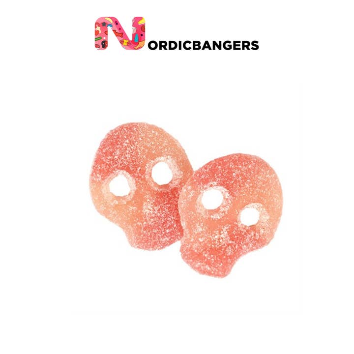 Swedish candy - Sour skull pink for wholesale by Nordicbangers - Swedish Candy Supply
