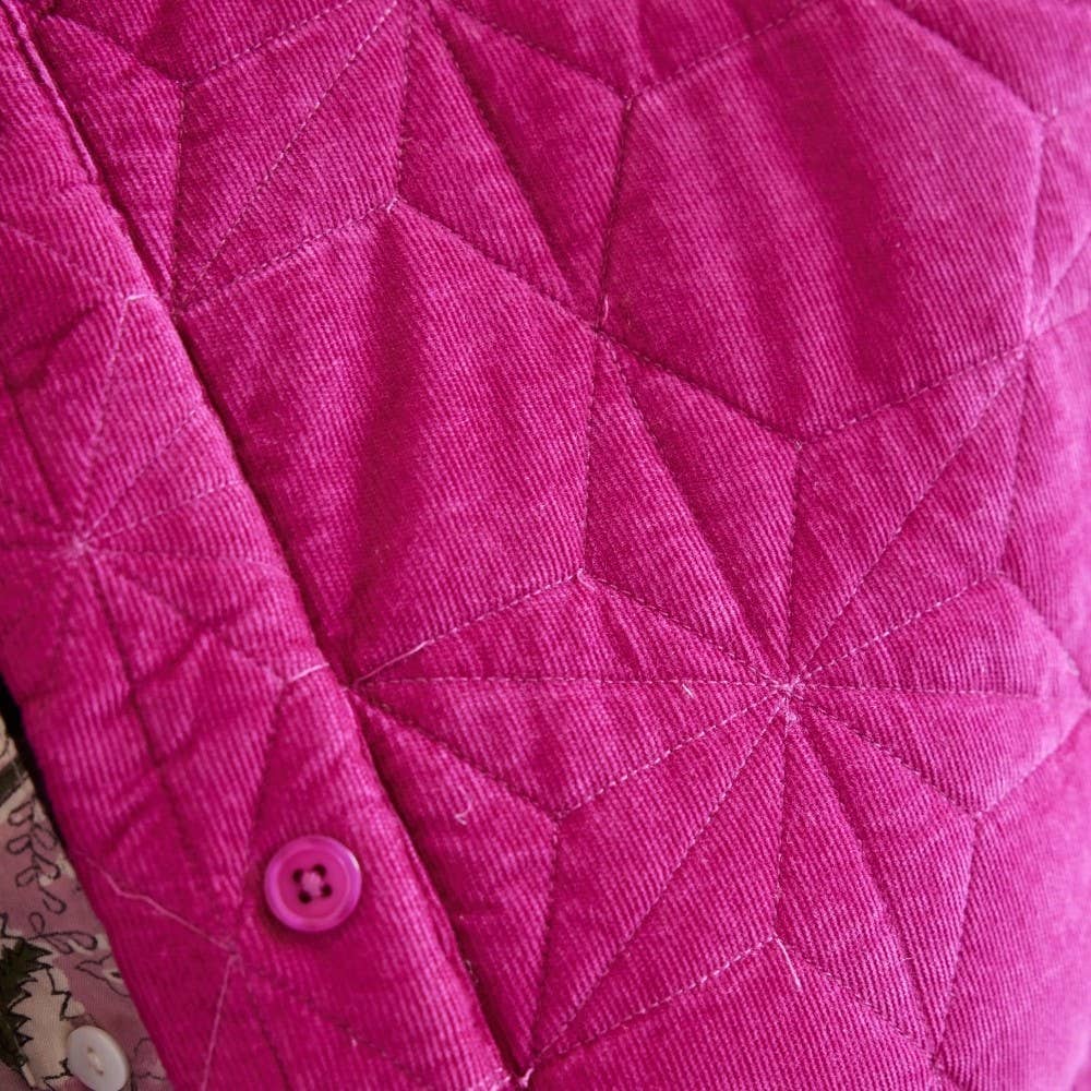 Bonheur du Jour - Wholesale Jacket - Women's - Women's quilted velvet jacket - Cassis1