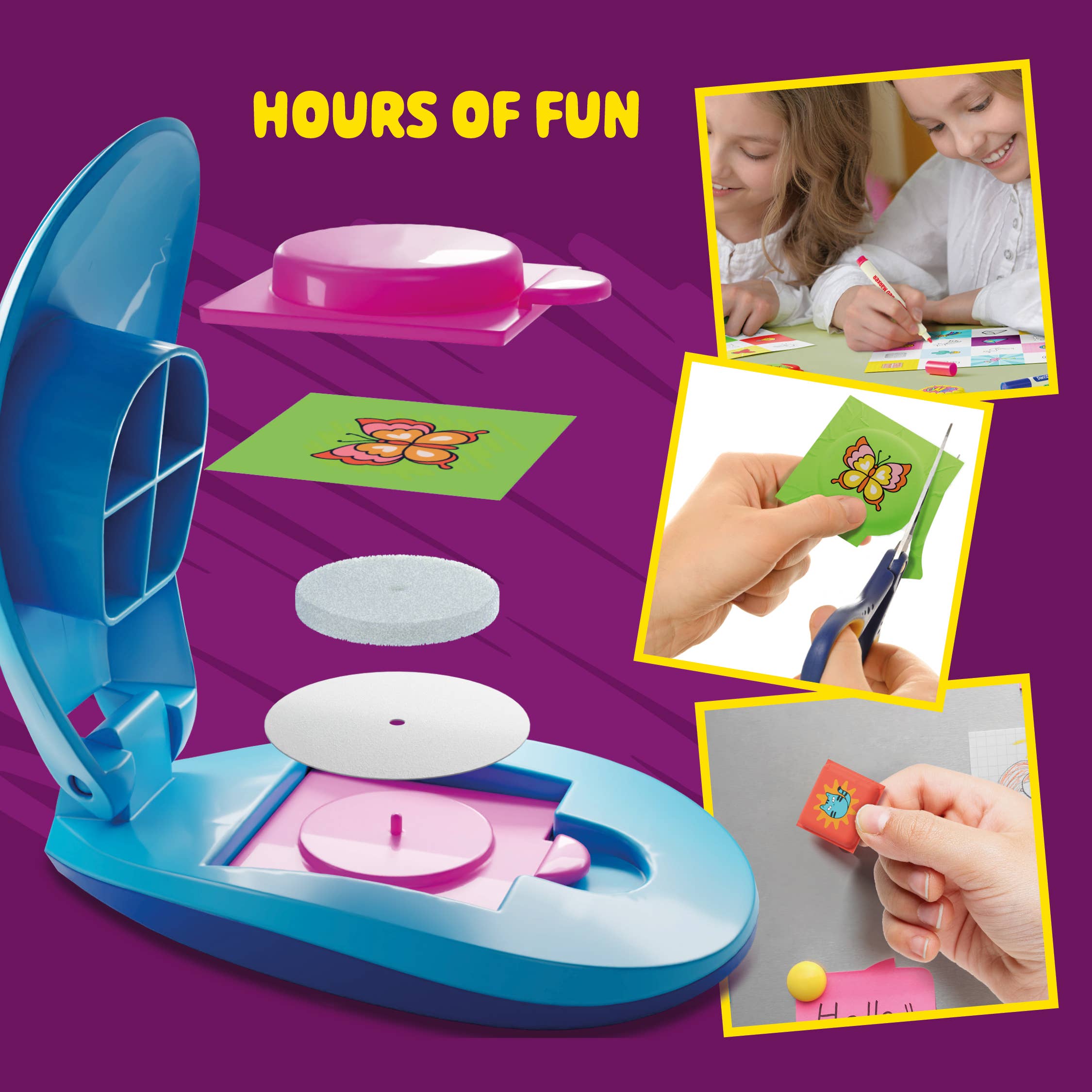 Dan&Darci - Vente Kit de bricolage – enfant - Kit de création d'autocollants en relief pour enfants - fabriquez vos autocollants 3D7