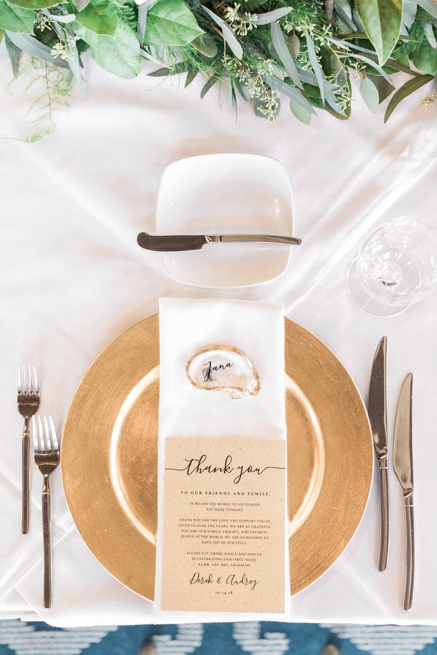 Kcrookdesign – wholesale Place card / place holder – The Oyster Place Card2