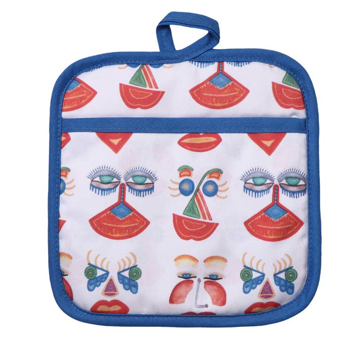 Hvid grydelapper for engroshandel hos Charlotte Müller design