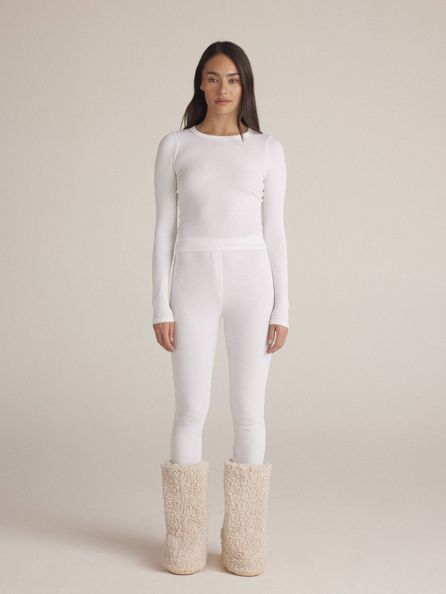 WHITE TIANA THERMAL TOP for wholesale on Faire3