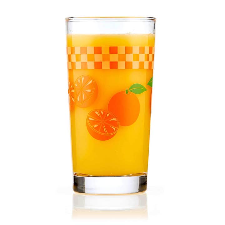 Libbey - Wholesale Drinking Glass/Cup - Libbey Vintage Juice Glasses, 11-ounce, Assorted, Set of 4