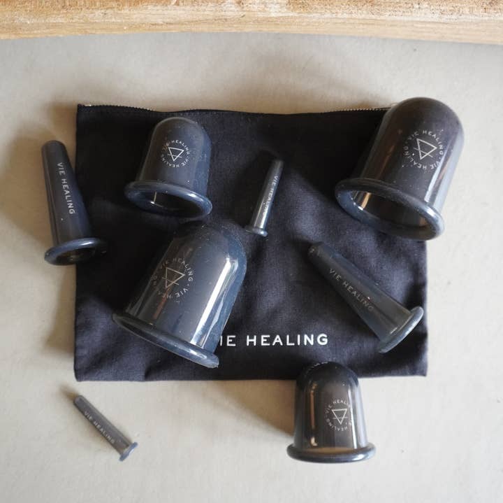 VIE HEALING - Venta al por mayor Conjunto de ventosas corporales - Set de terapia de ventosas de silicona para rostro y cuerpo0