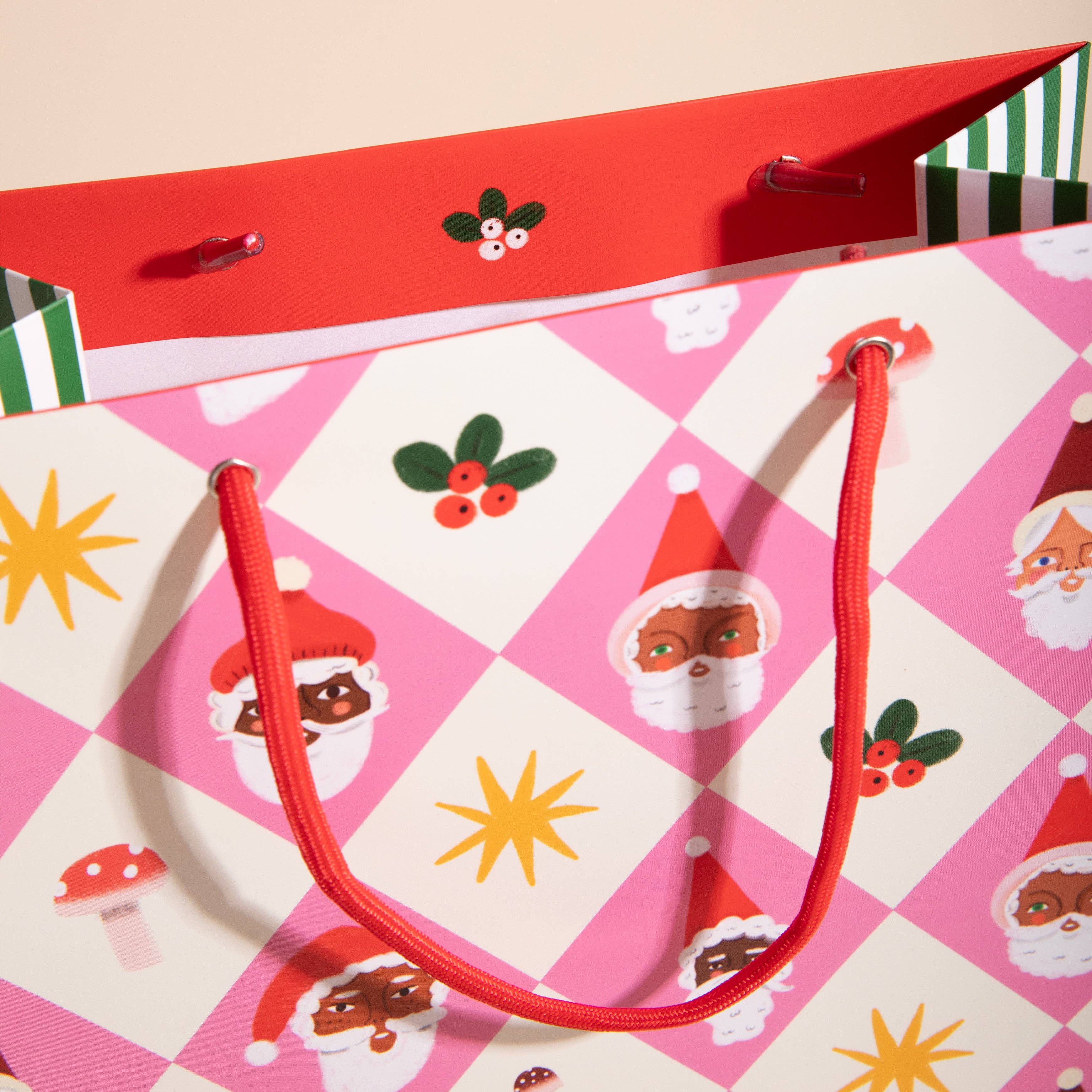 Carolyn Suzuki - Wholesale Gift Bag - ALL THE SANTAS - Gift Bag2
