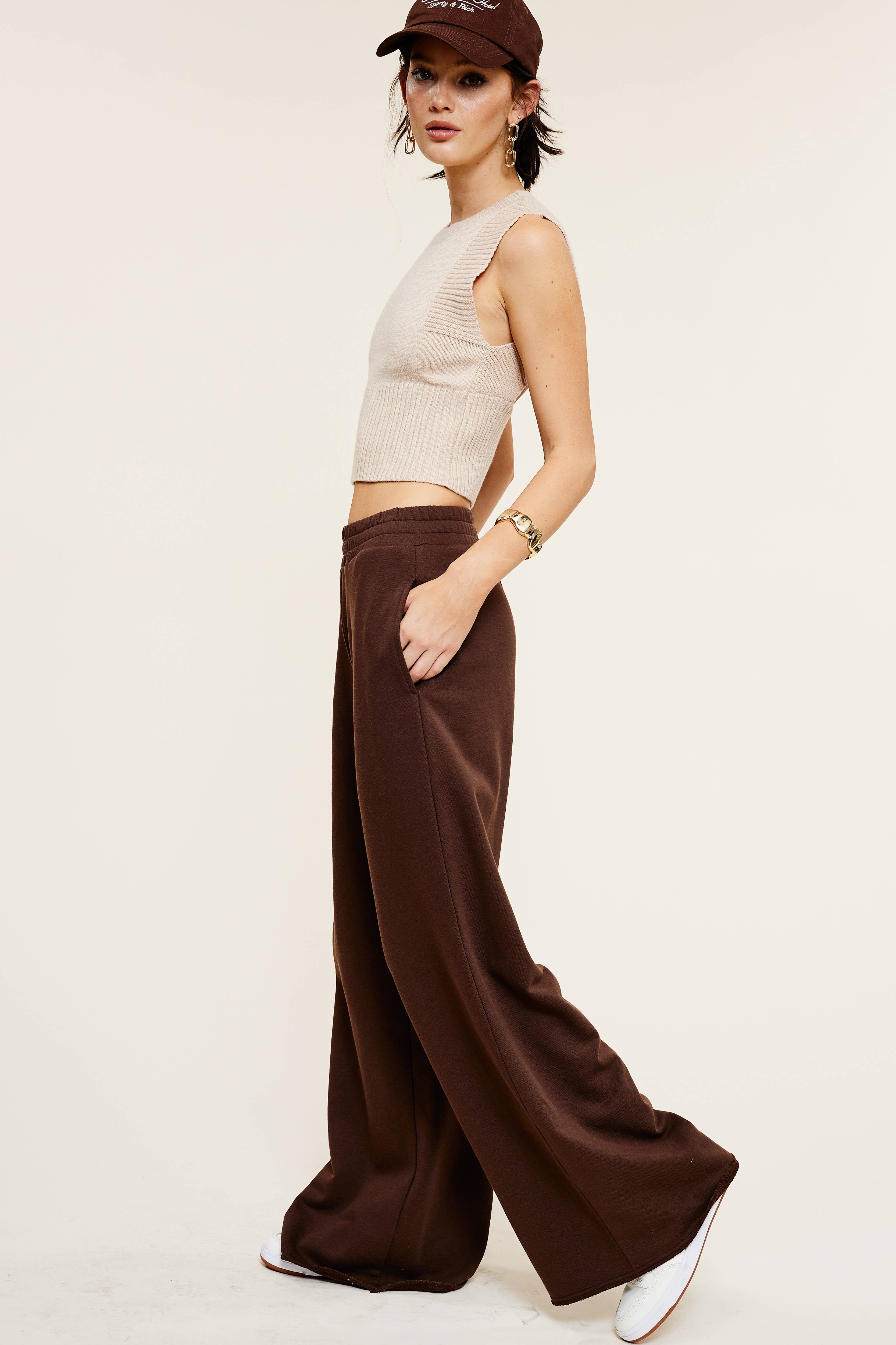 Mimosa - Wholesale Lounge Sweatpants/Joggers - Women's - Wide Leg Cotton Jogger Sweatpants32