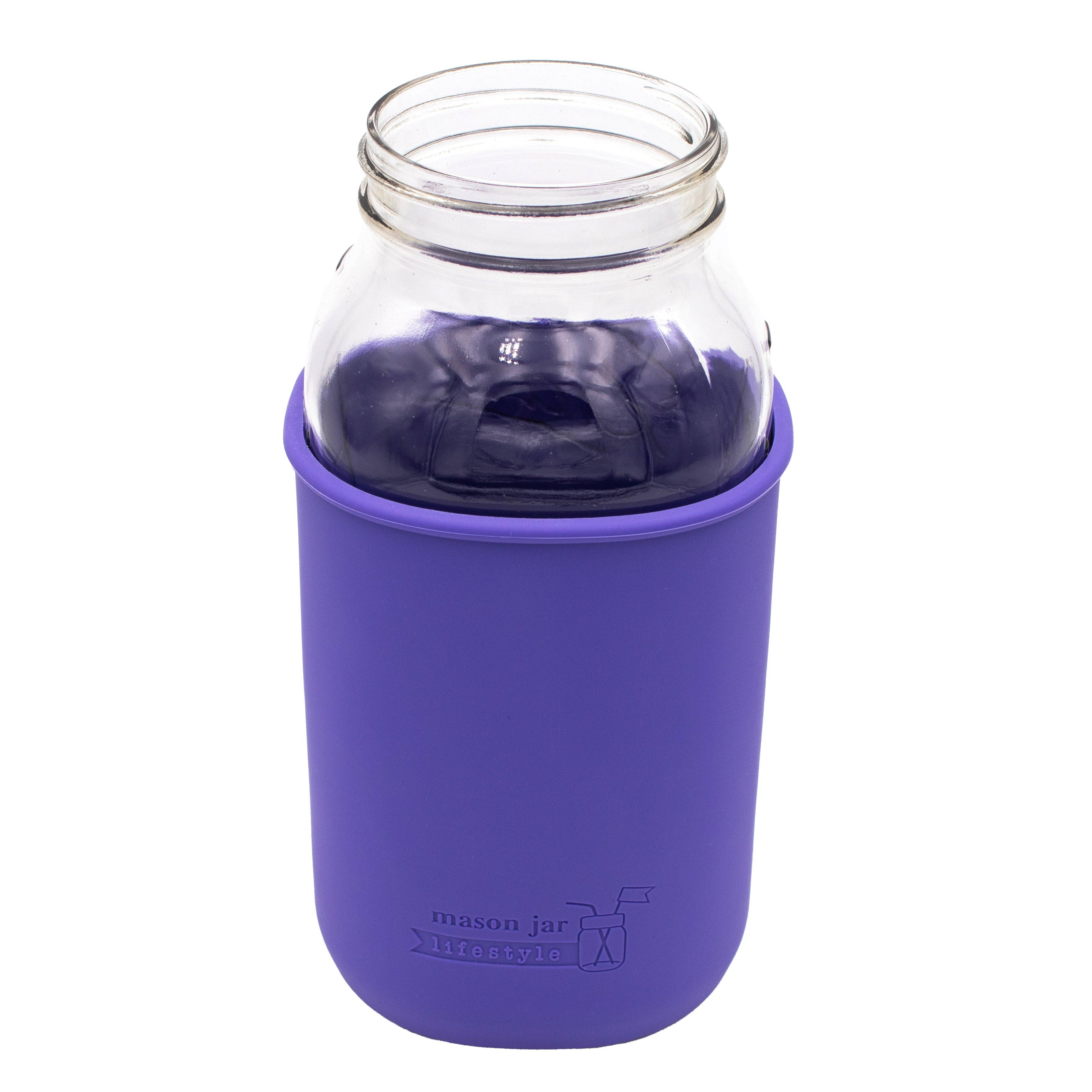 Mason Jar Lifestyle - Vente Housses de boisson - Manchon en silicone pour pots Mason d'un demi-gallon de 64 oz14