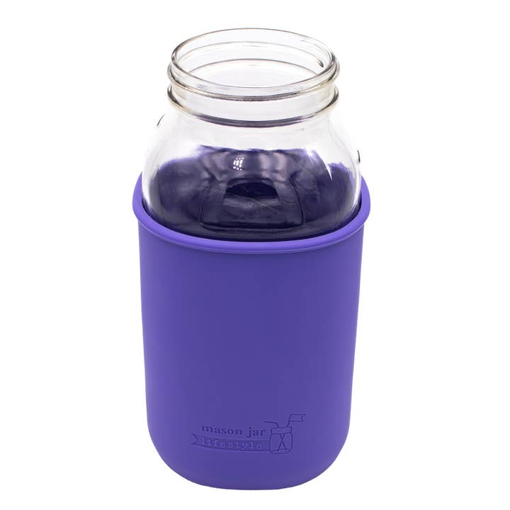 Mason Jar Lifestyle - Vente Housses de boisson - Manchon en silicone pour pots Mason d'un demi-gallon de 64 oz14