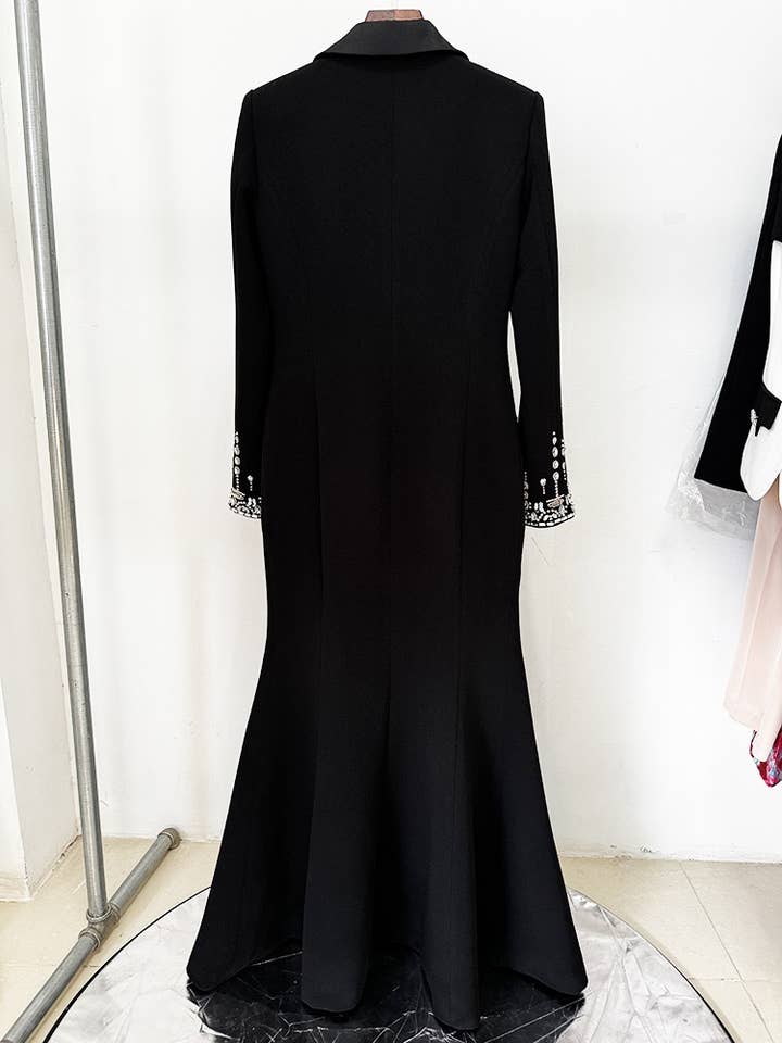 Productseeker - Wholesale Gown - Women's - DR0175L Beaded Collar Fishtail: Evening Chic