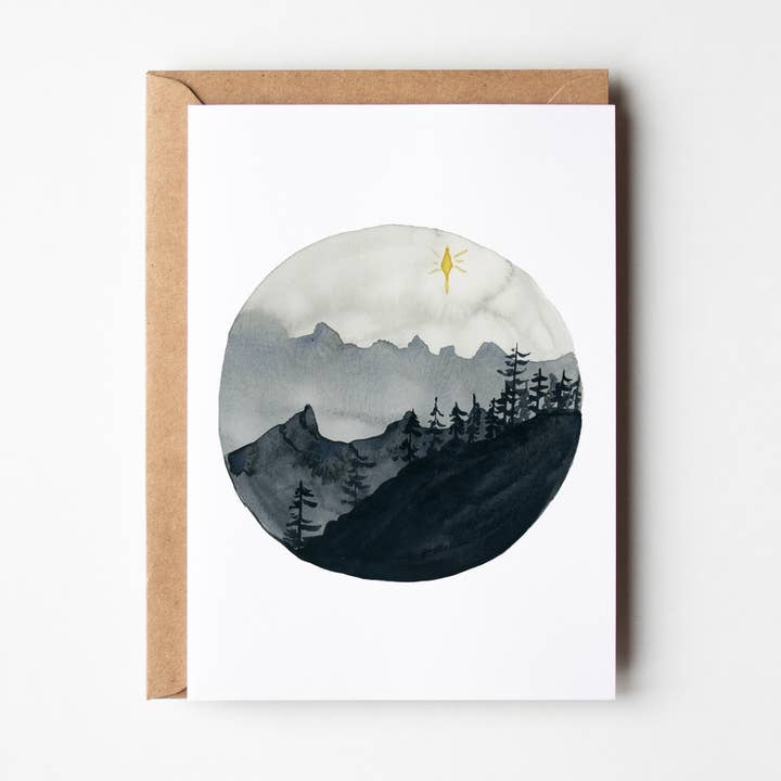 Star of Bethlehem Christmas Card for wholesale by modbymae