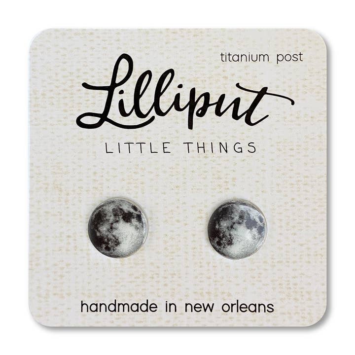 Lilliput Little Things - Wholesale Stud/Post Earrings - Moon Earrings // Witchy Earrings