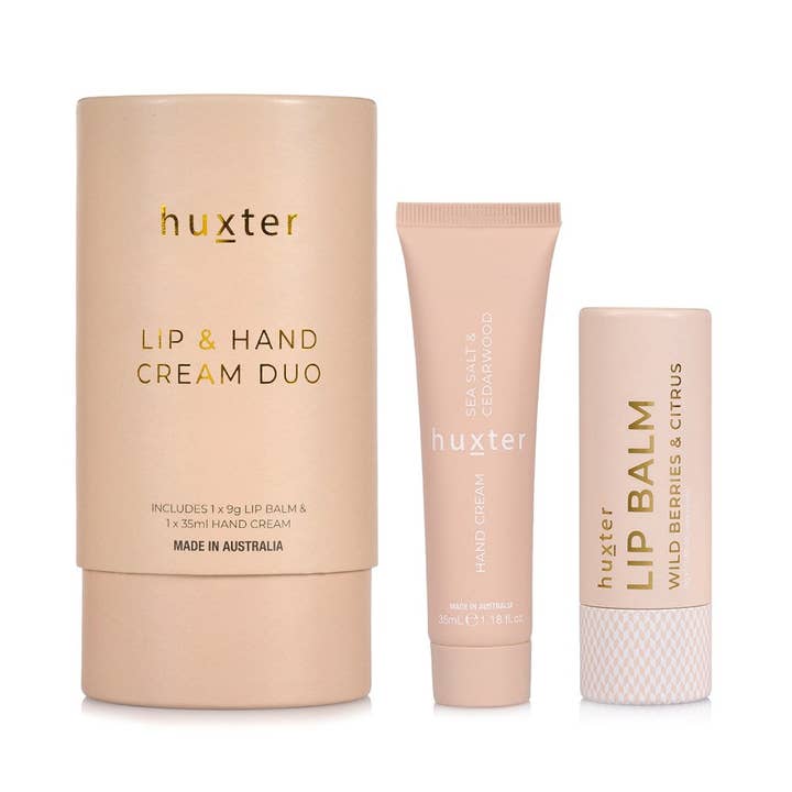 Lip & Hand Cream Duo - Neutral - Sea Salt & Cedarwood for wholesale by Huxter