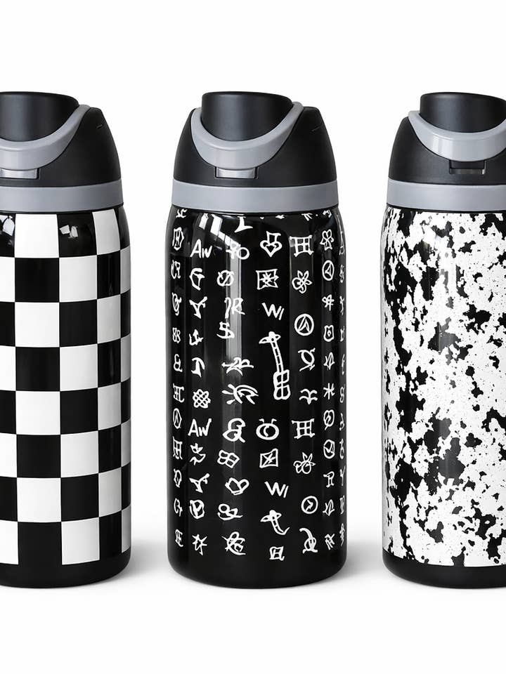 Midnight Cowgirl 30oz Tumbler – Black & White Collection for wholesale by The Bling Barn