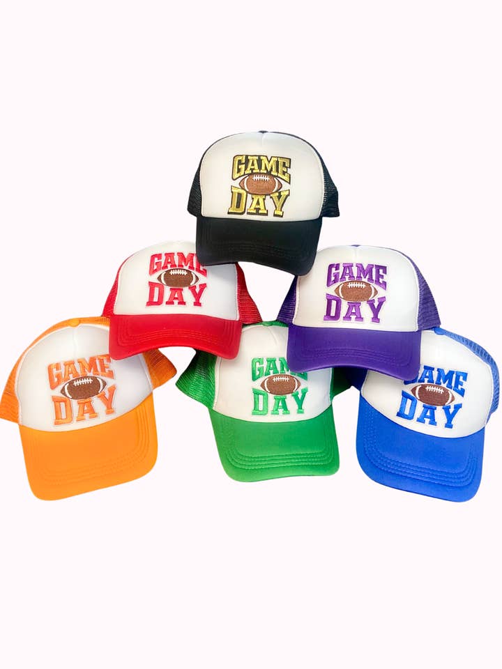 Game Day Trucker Hat for wholesale by Valois Designs