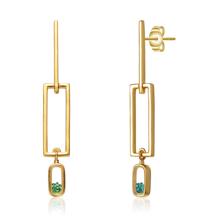 Pendientes Chapados en Oro 14k (2433) para venta al por mayor de Rachel Glauber